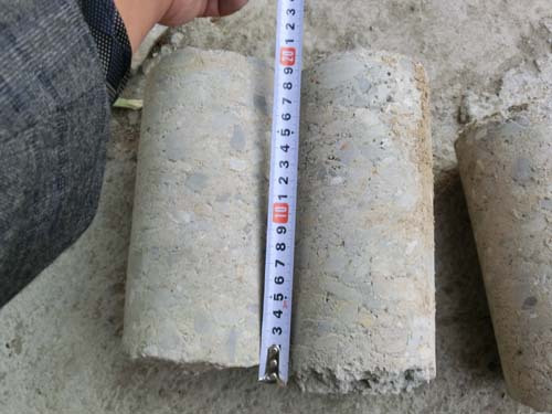 WR2300L，西平省道冷再生取芯樣品